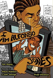 Jacket art for graphic novel I am Alfonso Jones