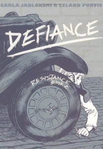 Jacket art for graphic novel Defiance